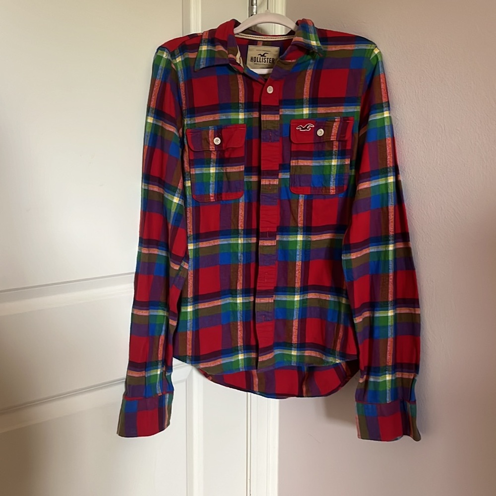 Hollister Mutli Color Button Down size XL